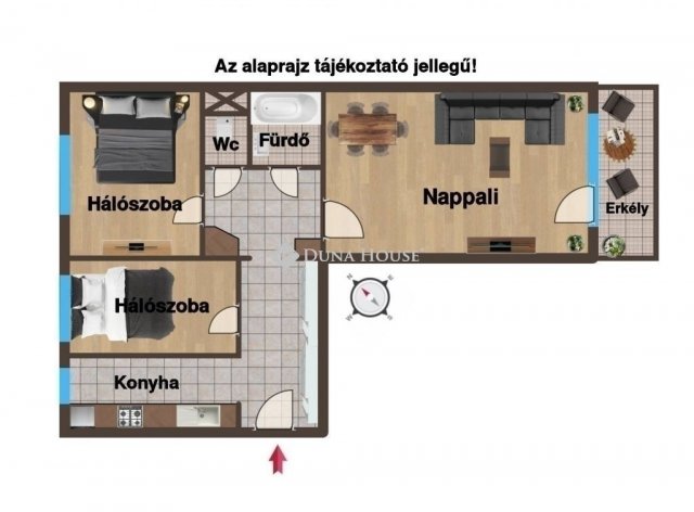Eladó panellakás, Budapesten, XIX. kerületben 64.9 M Ft, 3 szobás