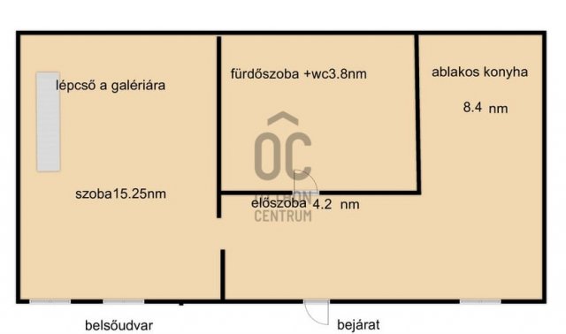 Eladó téglalakás, Budapesten, V. kerületben 65.5 M Ft, 2 szobás