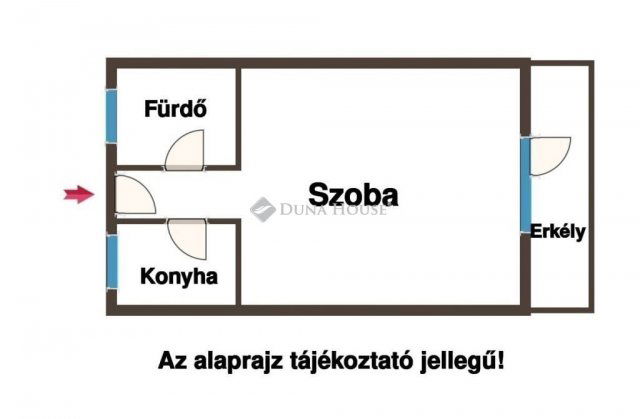 Eladó téglalakás, Veszprémben 52.5 M Ft, 1 szobás
