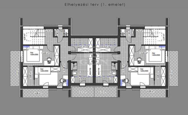 Eladó ikerház, Budapesten, II. kerületben 360 M Ft, 4 szobás