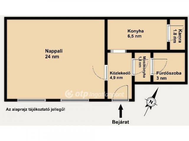 Eladó téglalakás, Budapesten, I. kerületben 74.9 M Ft, 1 szobás