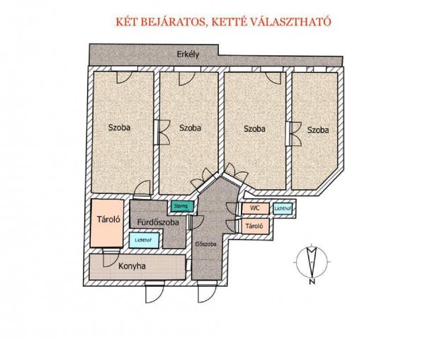 Eladó téglalakás, Budapesten, VIII. kerületben 94.9 M Ft