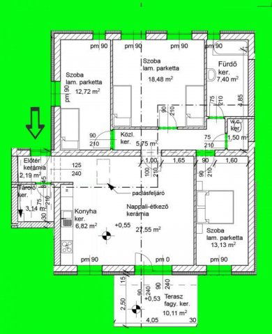 Eladó családi ház, Dunaharasztin 94.95 M Ft, 4 szobás