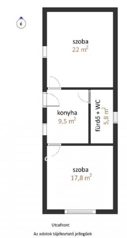Eladó családi ház, Nagybajomban 20 M Ft, 2 szobás
