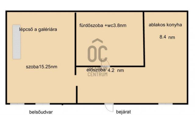 Eladó téglalakás, Budapesten, V. kerületben 65.5 M Ft, 2 szobás