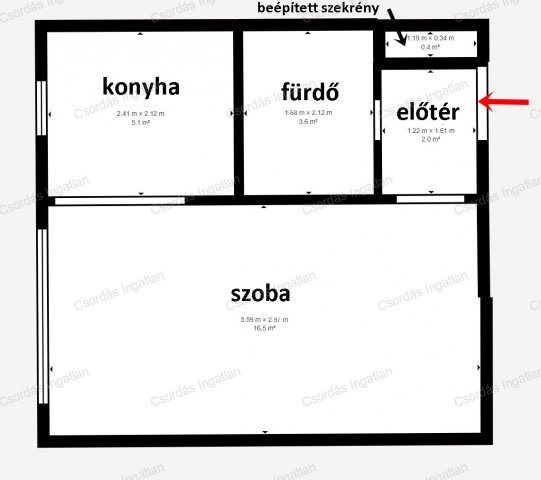 Eladó téglalakás, Veszprémben, Vécsey Károly utcában