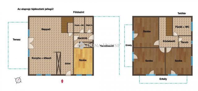 Eladó ikerház, Nemesvámoson 149 M Ft, 5 szobás