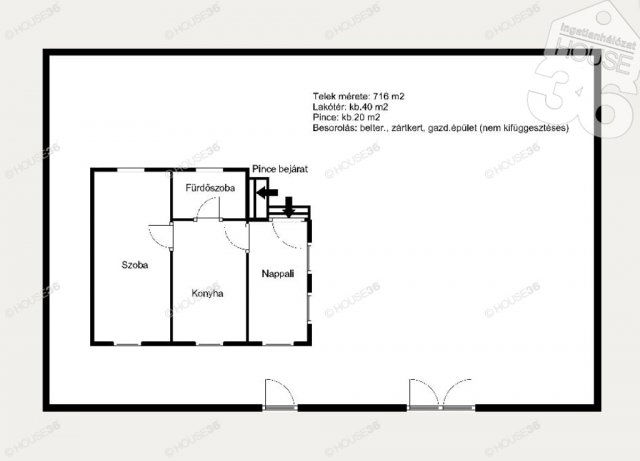 Eladó családi ház, Kecskeméten 39.9 M Ft, 2 szobás