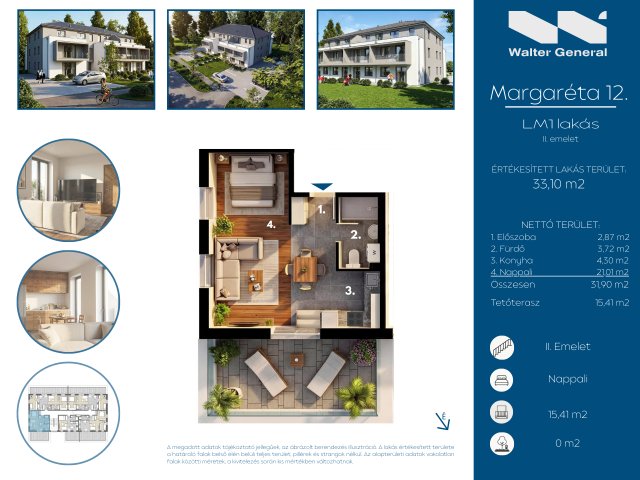 Eladó téglalakás, Hegyeshalomban 38.94 M Ft, 1 szobás