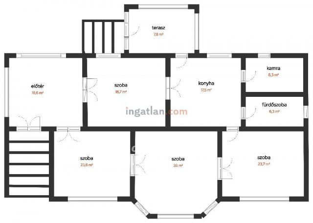 Eladó családi ház, Hugyagon 21 M Ft, 4 szobás