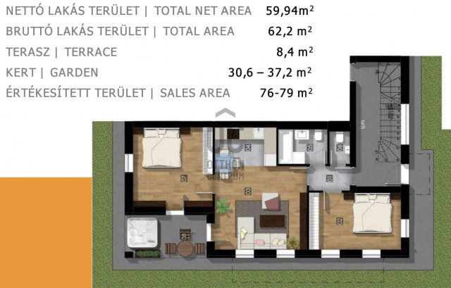 Eladó téglalakás, Budapesten, XXIII. kerületben 99.9 M Ft