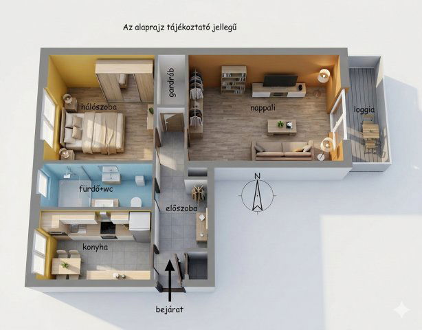 Eladó téglalakás, Gyöngyösön 0.14 M Ft, 2 szobás