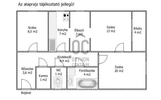 Eladó téglalakás, Százhalombattán 50 M Ft, 3 szobás