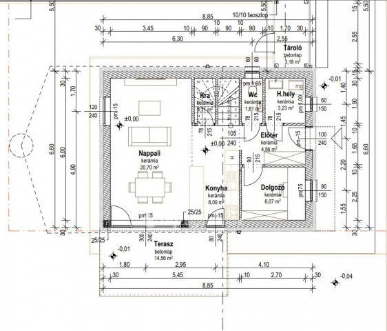 Eladó családi ház, Máriakálnokon 74.9 M Ft, 4+1 szobás