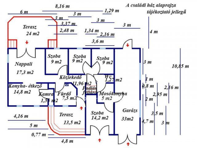 Eladó családi ház, Kiskunfélegyházán 124.9 M Ft, 2+3 szobás