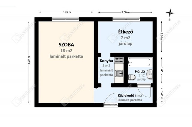 Eladó panellakás, Miskolcon 24.49 M Ft, 2 szobás