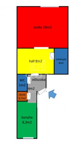 Eladó téglalakás, Budapesten, IX. kerületben 66 M Ft, 1 szobás