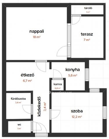 Eladó téglalakás, Keszthelyen 50.9 M Ft, 2 szobás