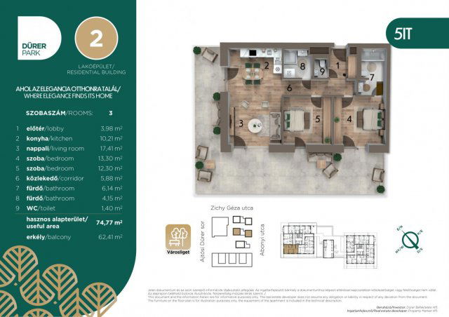 Eladó téglalakás, XIV. kerületben, Ajtósi Dürer soron