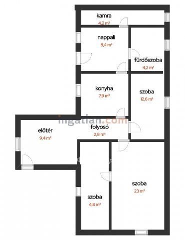 Eladó családi ház, Monostorapátin 39.5 M Ft, 2+1 szobás