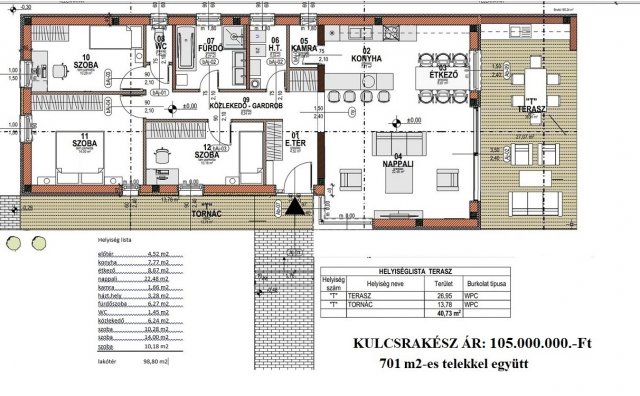 Eladó családi ház, Fertőszéplakon 105 M Ft, 4 szobás