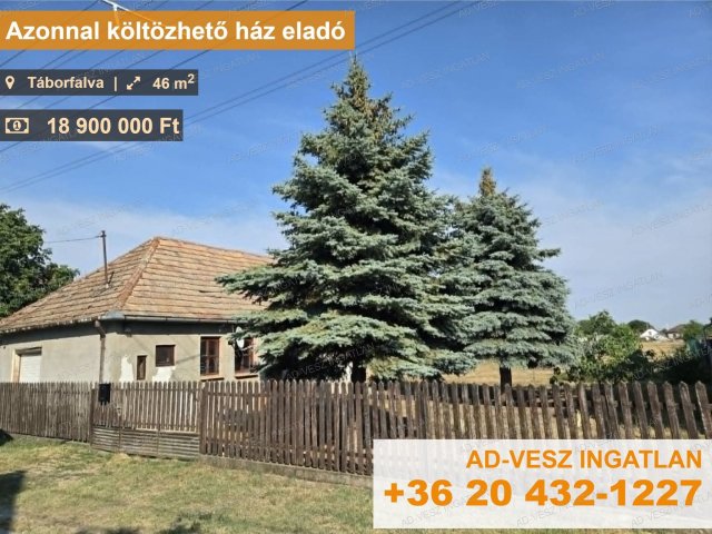 Eladó családi ház, Táborfalván 18.9 M Ft, 2 szobás