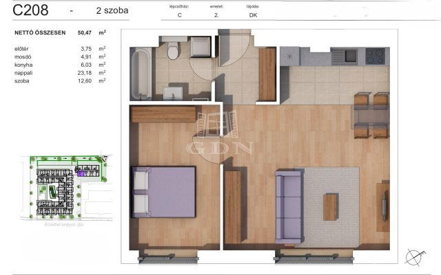 Eladó téglalakás, Budapesten, XIV. kerületben 79.59 M Ft