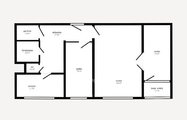 Eladó téglalakás, Miskolcon 27.9 M Ft, 2 szobás
