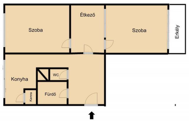 Eladó téglalakás, Pécsett 38.9 M Ft, 3 szobás