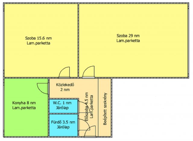 Eladó panellakás, Egerben 49.9 M Ft, 2 szobás