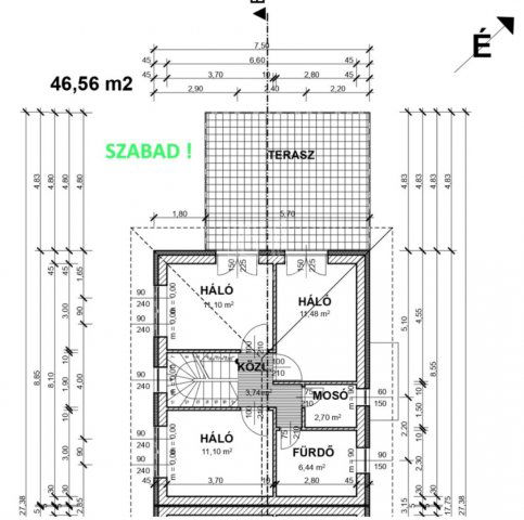Eladó ikerház, Budapesten, XXII. kerületben 141.9 M Ft, 5 szobás