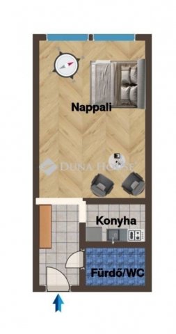 Eladó panellakás, Budapesten, XI. kerületben 60 M Ft, 1 szobás