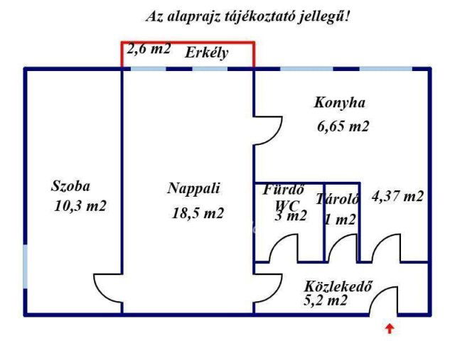 Eladó téglalakás, Kecskeméten 37.75 M Ft, 1+1 szobás