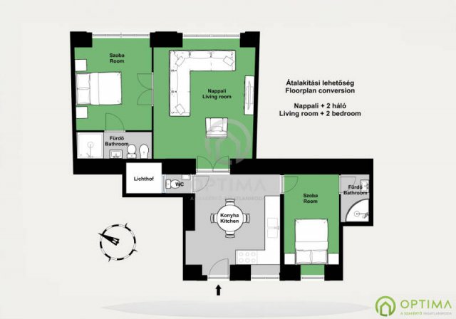 Eladó téglalakás, Budapesten, VII. kerületben 79 M Ft, 2 szobás