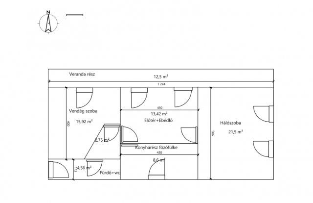 Eladó családi ház, Tiszatarjánban 16.49 M Ft, 2 szobás
