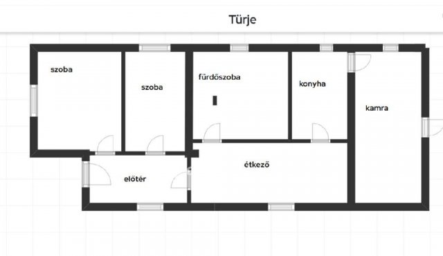 Eladó családi ház, Türjén 25 M Ft, 2 szobás
