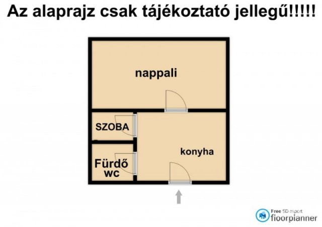 Eladó téglalakás, Szegeden 50 M Ft, 1+1 szobás