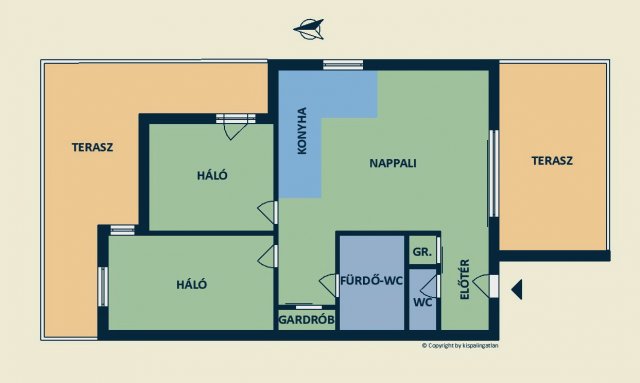 Eladó téglalakás, Balatonkenesén, Széchenyi utcában 129.9 M Ft