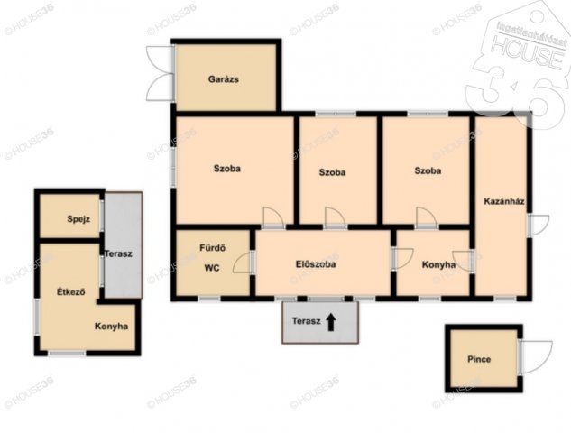 Eladó mezogazdasagi ingatlan, Kecskeméten 33.5 M Ft, 3 szobás