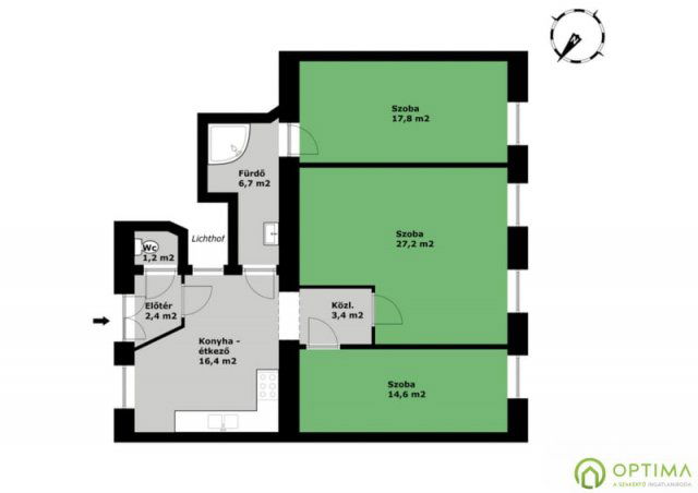 Eladó téglalakás, Budapesten, VII. kerületben, Dohány utcában