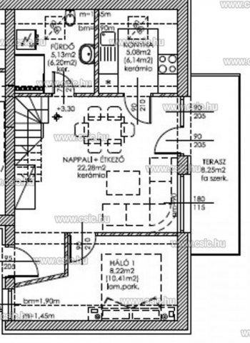 Eladó téglalakás, Budakalászon 84.9 M Ft, 3 szobás