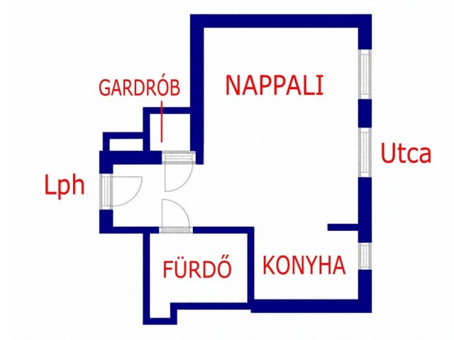 Eladó téglalakás, Budapesten, VI. kerületben 55.9 M Ft, 1 szobás