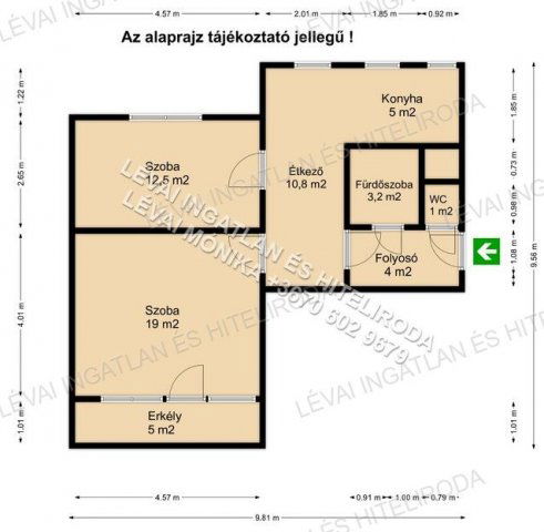 Eladó téglalakás, Békéscsabán 22.9 M Ft, 2 szobás