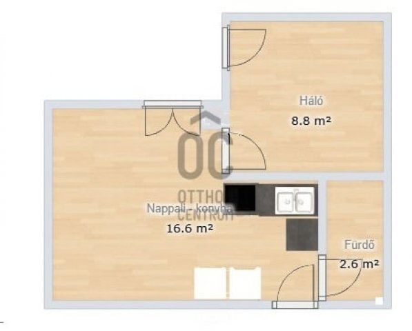 Eladó téglalakás, Budapesten, V. kerületben 69.9 M Ft, 2 szobás