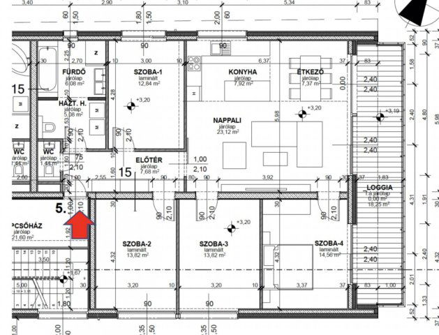 Eladó téglalakás, Debrecenben 168.347 M Ft, 5 szobás