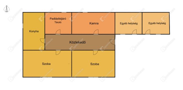 Eladó családi ház, Csörnyeföldön 8.5 M Ft, 2 szobás