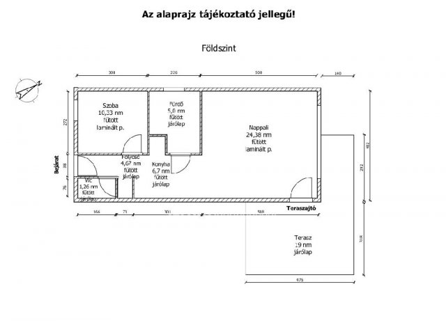 Eladó téglalakás, Abdaon 79 M Ft, 1+2 szobás