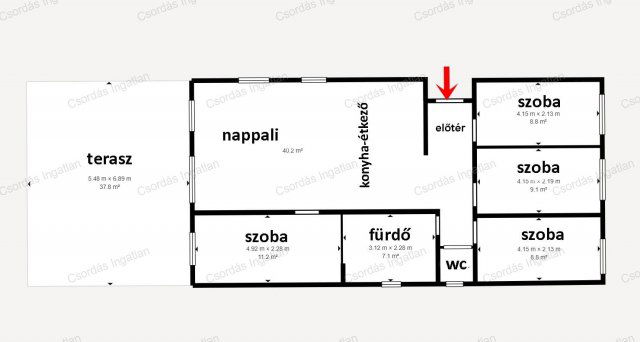 Eladó családi ház, Herenden 119.6 M Ft, 5 szobás