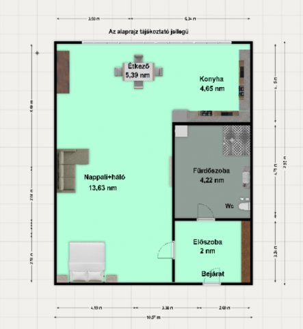 Eladó téglalakás, Budapesten, IV. kerületben 65 M Ft, 1 szobás