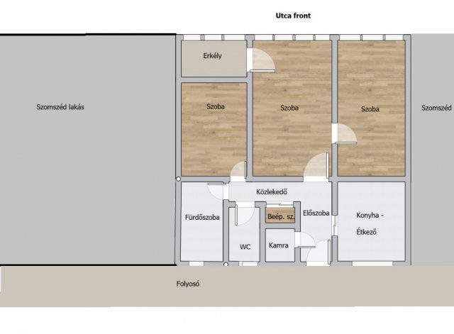 Eladó téglalakás, Békéscsabán 58.9 M Ft, 3 szobás